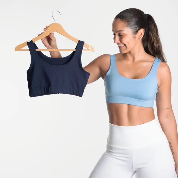 Top unicolor celeste