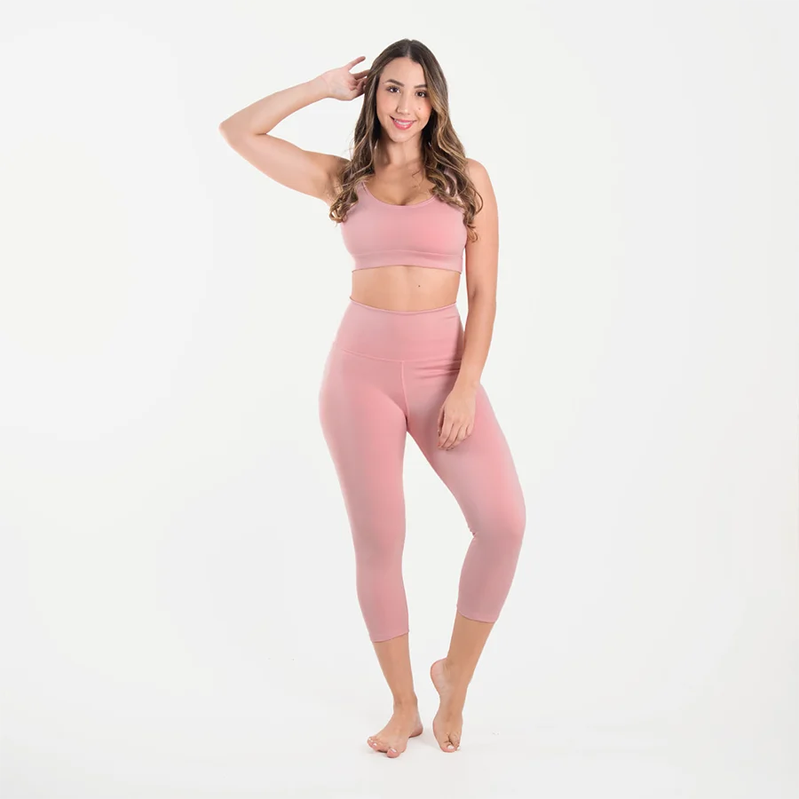 Set capri unicolor rosa claro