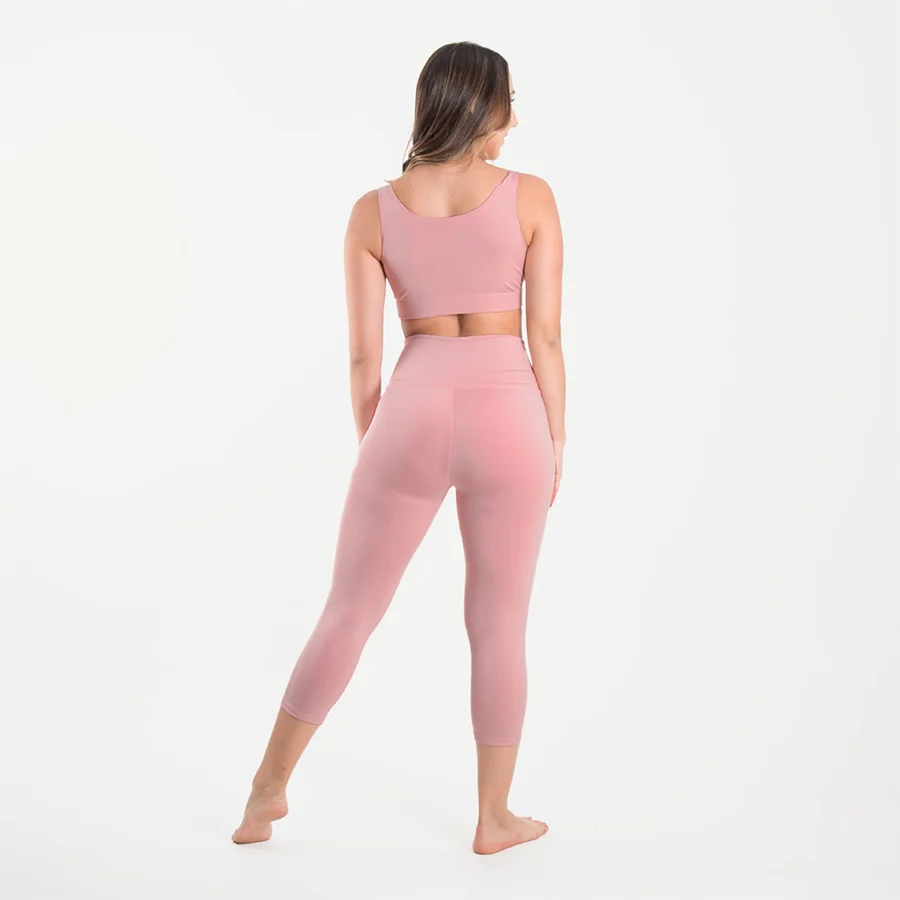 Set capri unicolor rosa claro - Image 2