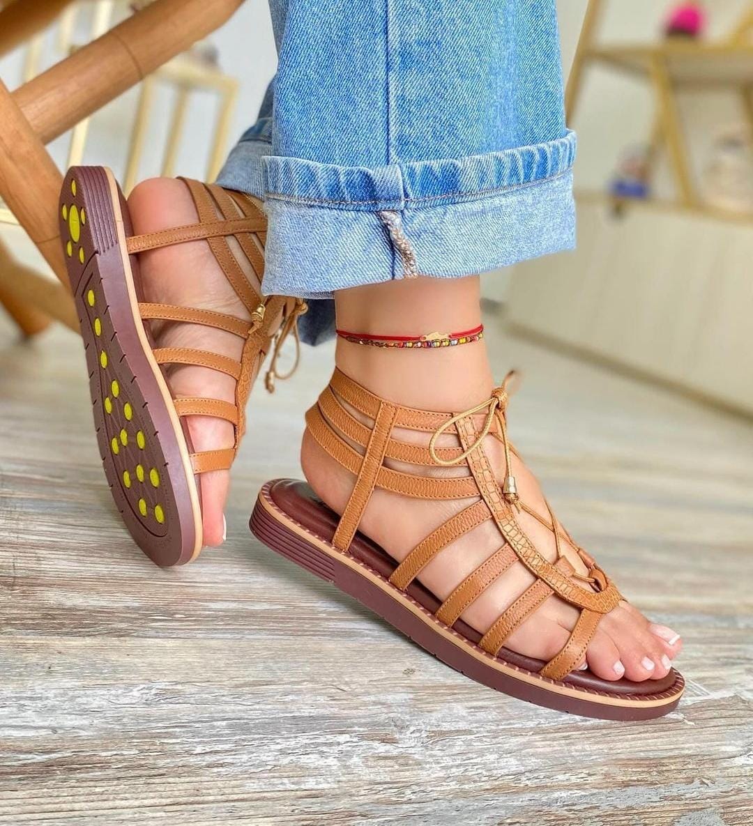 Sandalias Eva beige - Talla 36