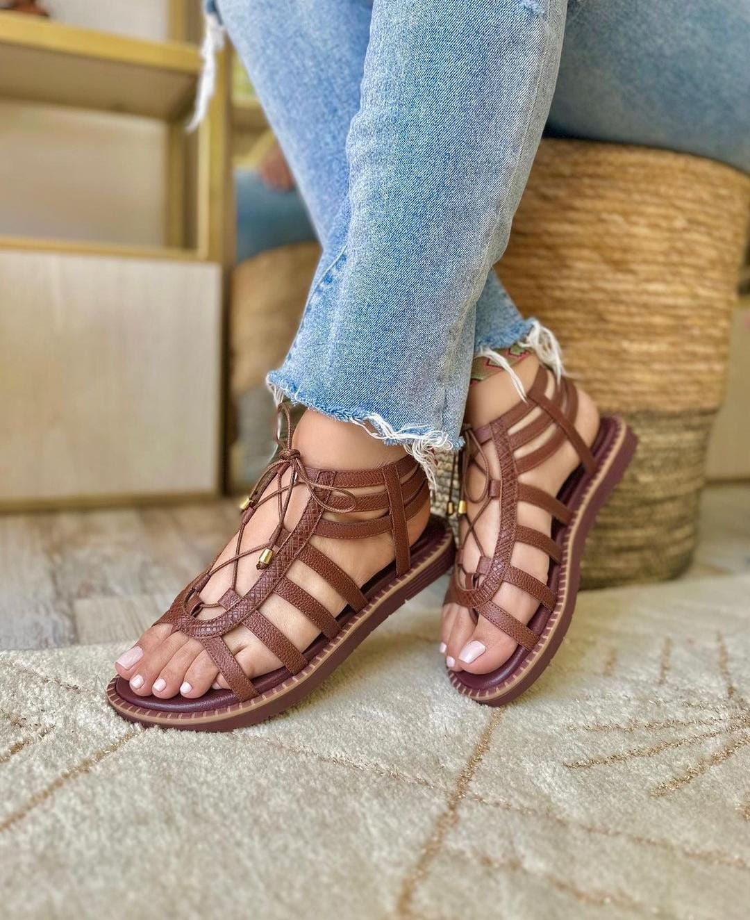 Sandalias Eva cafés - Talla 39 - Image 3