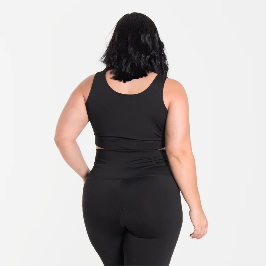 Set biker unicolor negro - Image 2