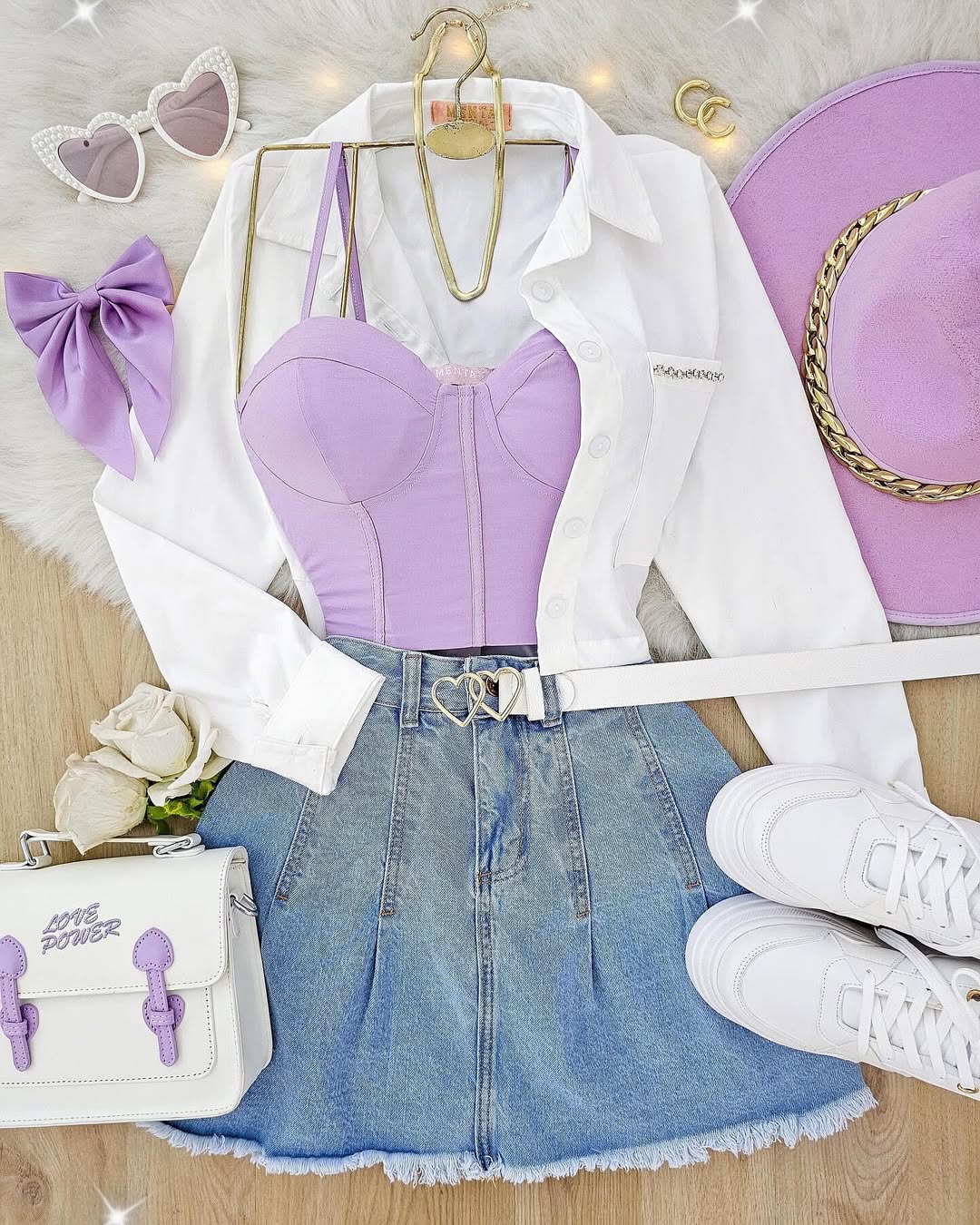 Falda denim Lucy claro- Talla 12