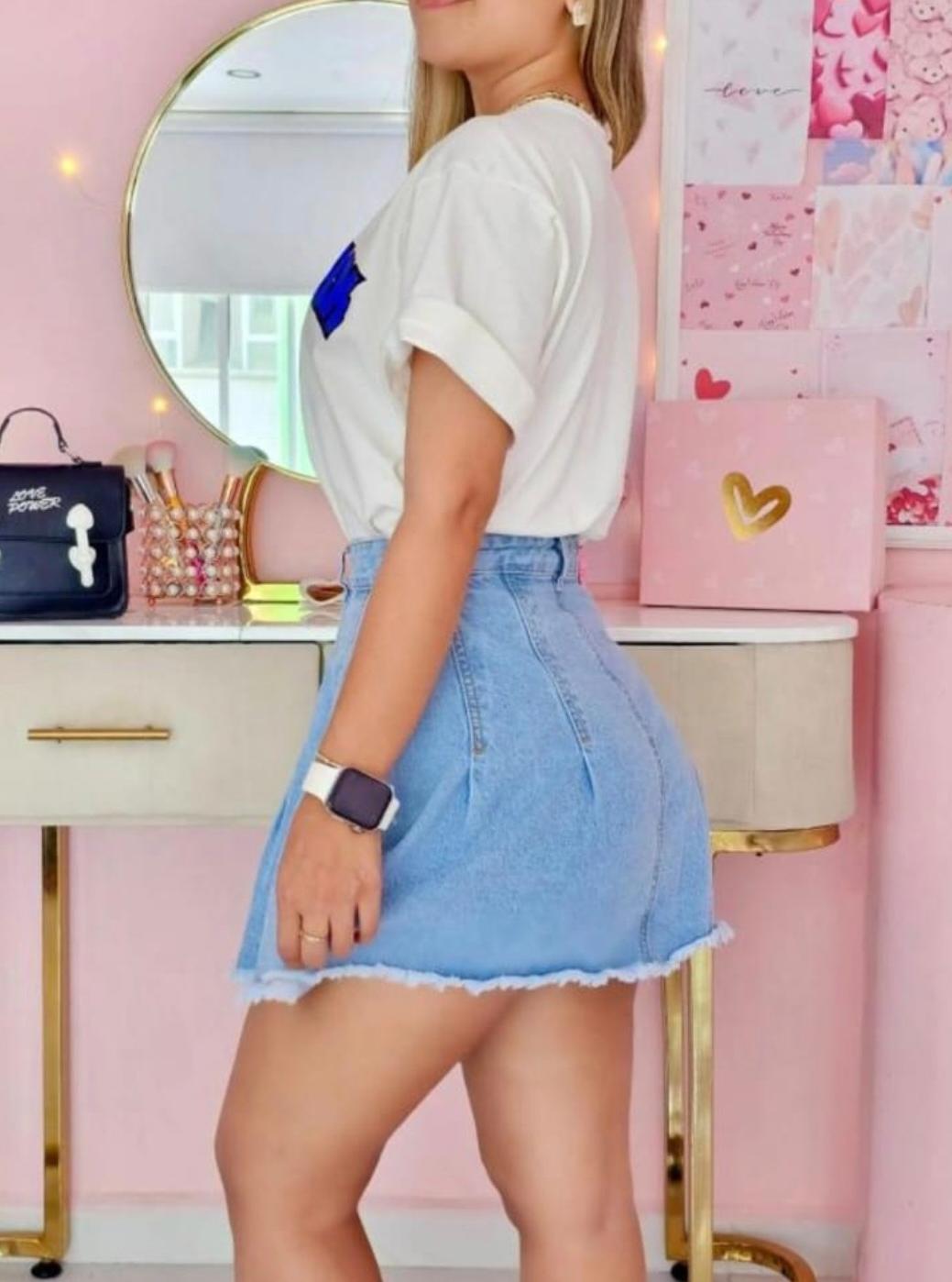 Falda denim Lucy claro- Talla 12 - Image 2