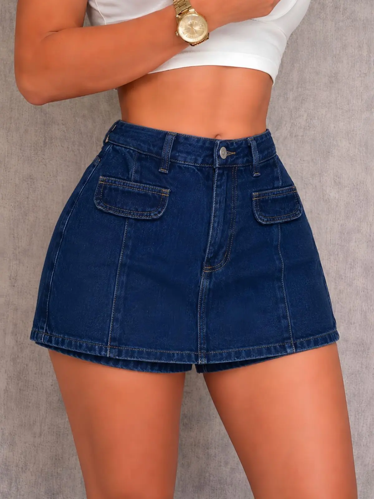 Falda Short Jean Salma - Talla 10