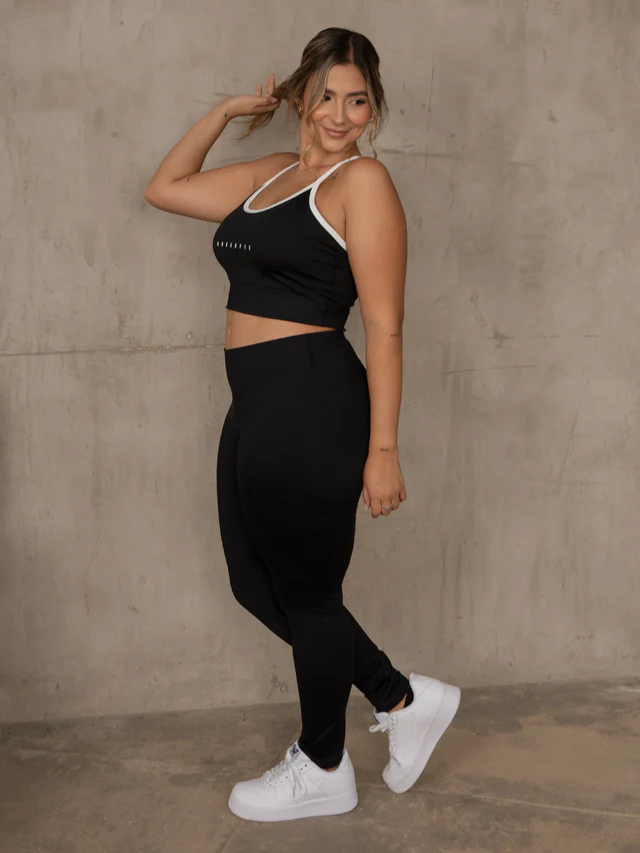Set leggins palmas negro talla plus - Image 2