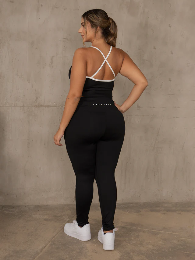 Set leggins palmas negro talla plus - Image 3