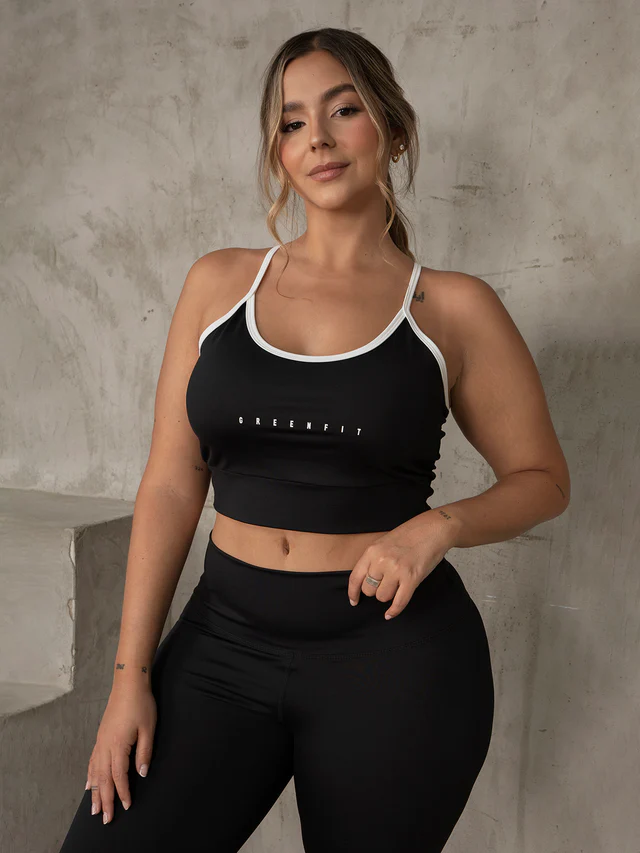 Set leggins palmas negro talla plus