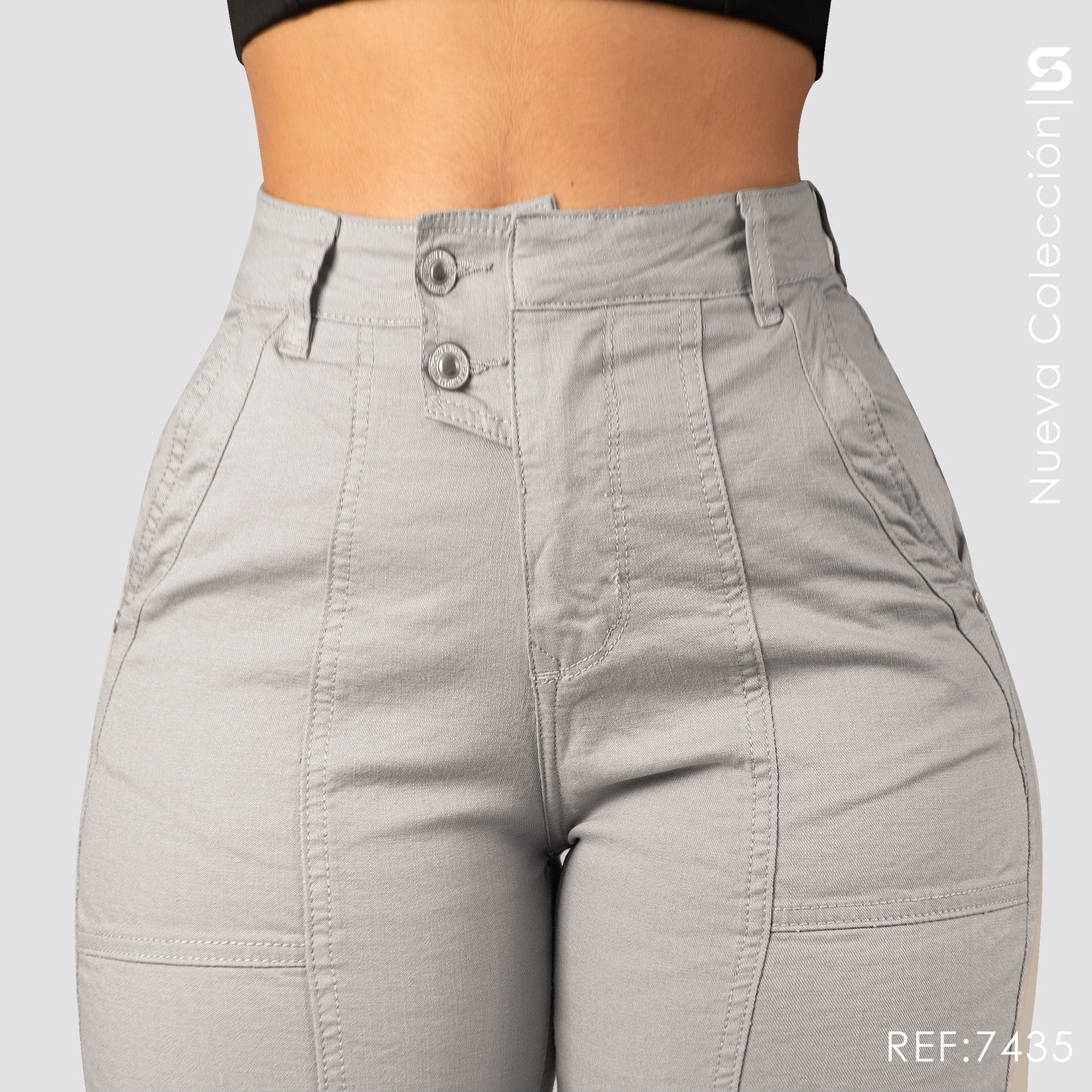Mom jeans/Boyfriend 7435- Talla 10 - Imagen 3